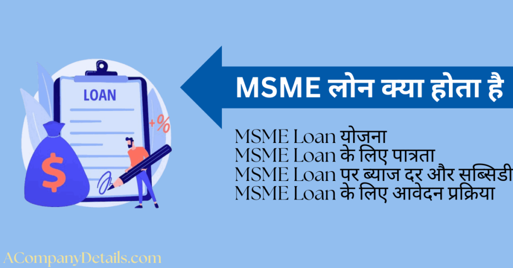 msme loan details in hindi