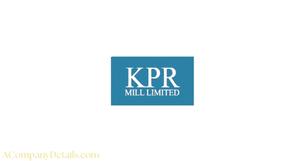 KPR Mill company profile in hindi